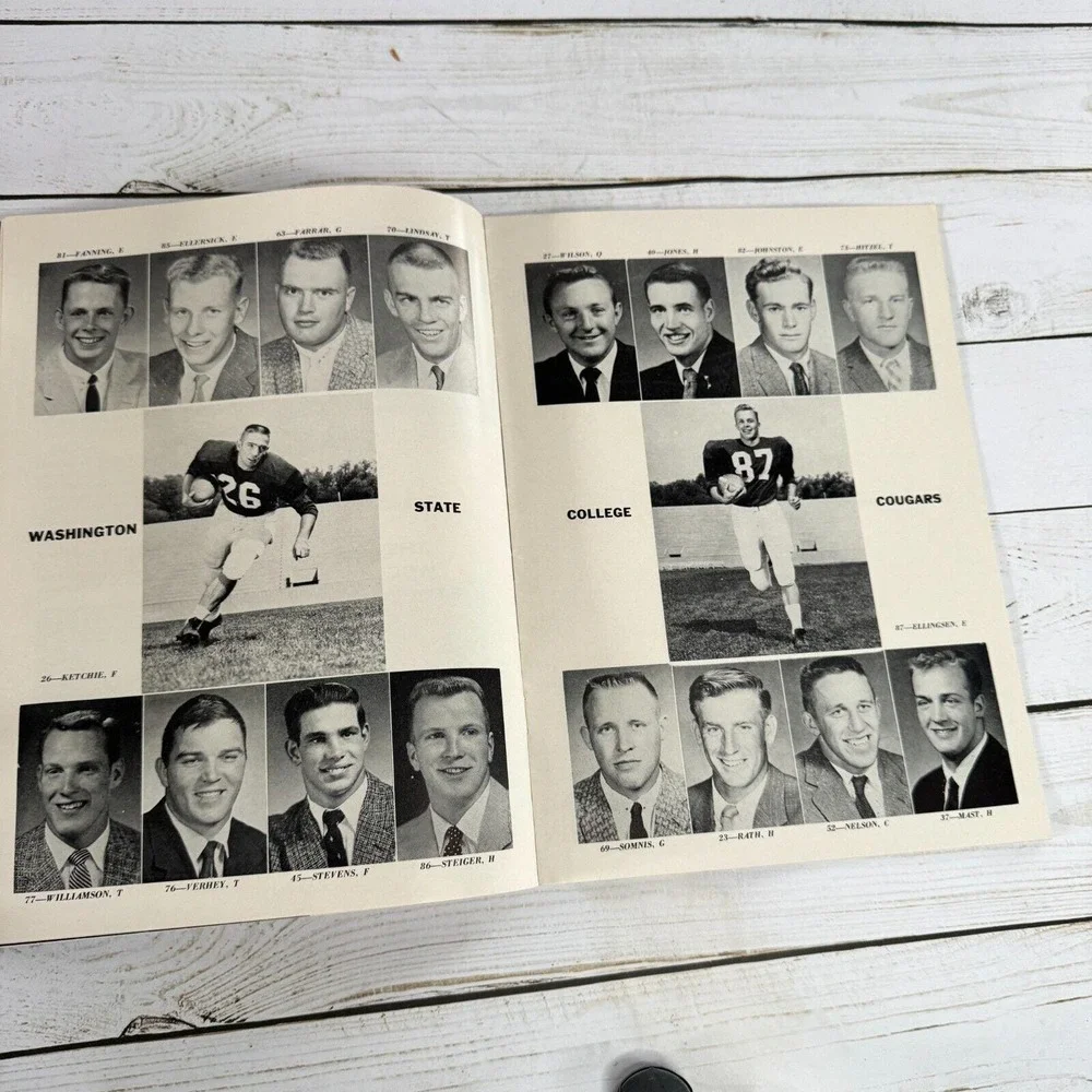 November 1 1958 NCAA Football Washington vs UCLA The Goal Post Official Program